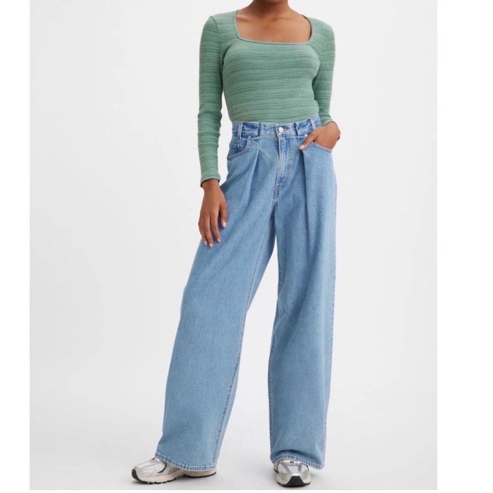 Levi's High Loose Baggy Dad Jeans Pleated 26
